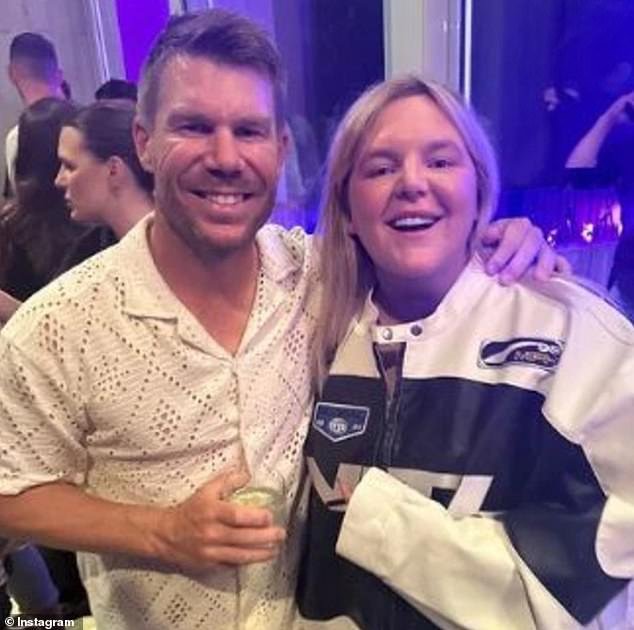 David Warner enjoyed a retirement party with Australian pop icon Tones and me