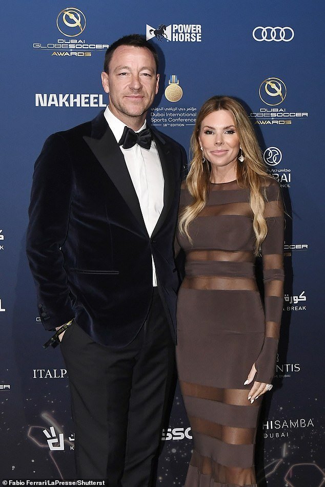 John Terry, 43, and his wife Toni, 22, attended the Globe Soccer Awards held at Atlantis, The Palm, in Dubai on Friday
