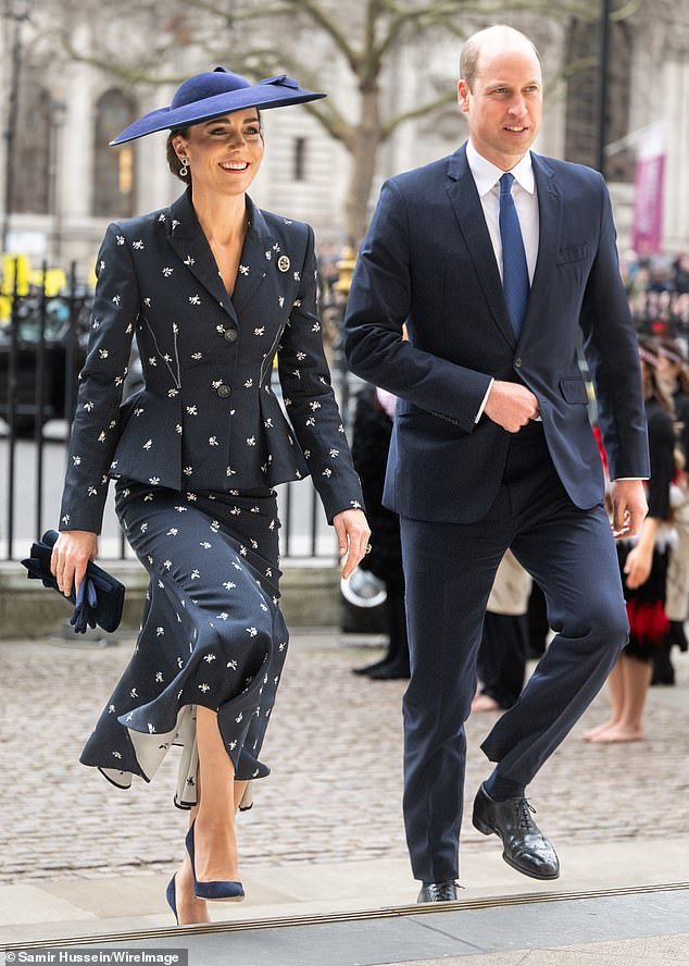 Kate Middleton, 42, and her husband attended the 2023 Commonwealth Day Service at Westminster Abbey