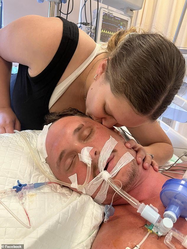 Mr Malligan has been in an induced coma since shortly after the December 29 accident after suffering a brain haemorrhage and a fractured skull, eye socket, cheek, nose and neck.