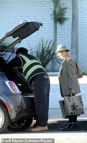 The American Gigolo star convinced a young supermarket worker to carry her shopping bags to her car and was seen giving him a generous tip