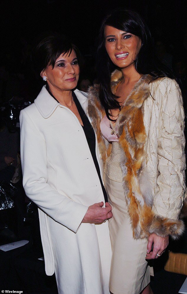 Knavs was a textile mill trader in her native Slovenia when she met husband Viktor.  The couple then moved to the US and were by Melania's side throughout her career from modeling to the East Wing.  She is pictured with her daughter in 2004