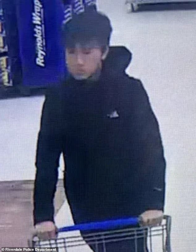 Zhuang was captured on CCTV shopping for camping gear before he was discovered on Sunday