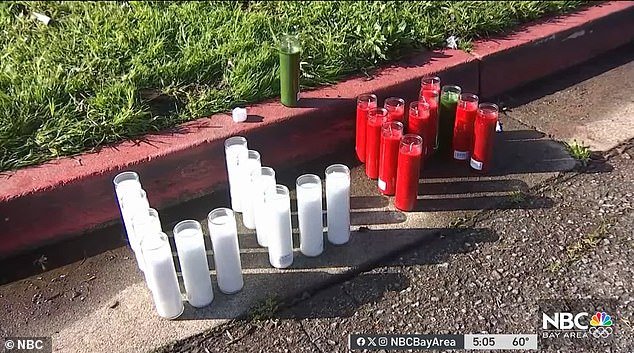 The victim received first aid, but succumbed to his injuries just as the ambulance arrived.  Grieving neighbors left candles on the street in his honor