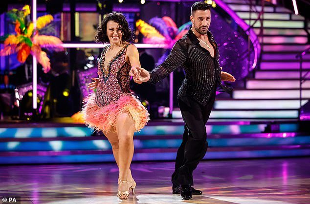 Amanda Abbington, 51, quit Strictly Mid-Series last year due to 'personal issues', with reports of a feud with professional partner Giovanni Pernice (both pictured on the BBC One show)