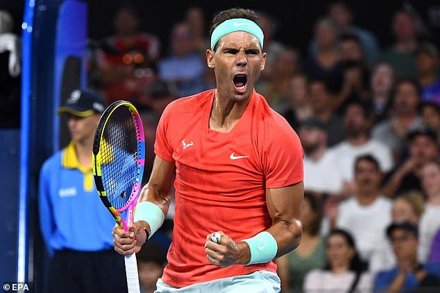 Rafael Nadal made an emphatic return to court on Tuesday evening