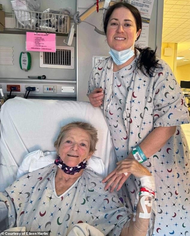 Eileen Harlin, 39, decided to donate part of her liver and one of her kidneys to her mother Julia Harlin, 71. Both mother and daughter have recovered well and are healthy