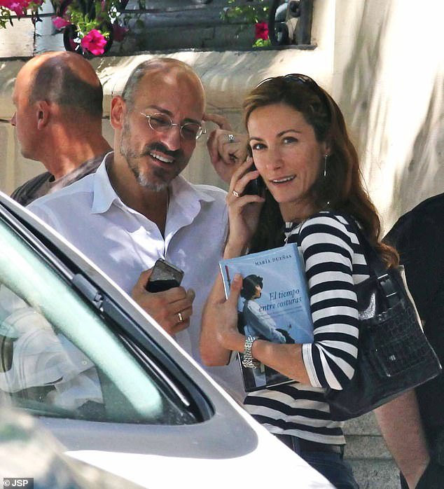 British businessman Jaime del Burgo (left) shocked the world in November by claiming he and Letizia were partners before he married her younger sibling Telma Ortiz (right) from whom he is now divorced