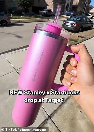 The $49.95 shiny pink insulated cup was released on Wednesday