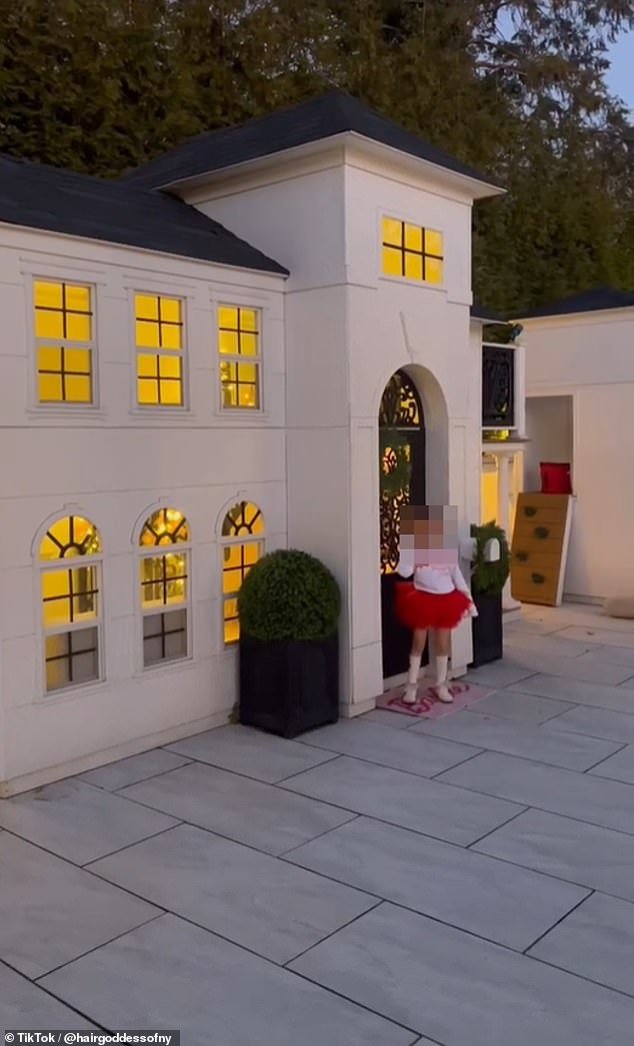 A mother faced backlash after showing off her daughter's giant playhouse, which some users called 'bigger' than their own home
