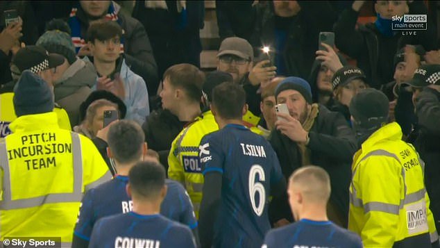 Thiago Silva confronted angry Chelsea fans after their Carabao Cup semi-final loss to Middlesbrough