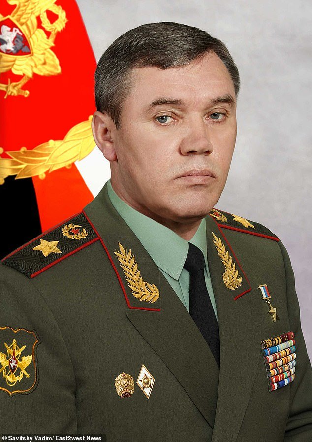 The head of military intelligence in Kiev, Lieutenant General Kyrylo Budanov, said he could not confirm previous extraordinary claims on social media that a rocket attack on Sevastopol - in Crimea - had killed Putin's general war commander, General Valery Gerasimov, 68 (photo )