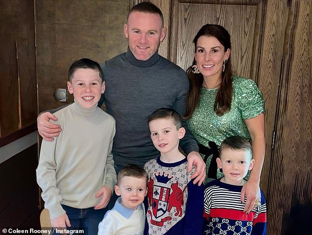 Coleen and Wayne are proud parents to Kai, 14, Klay, 10, Kit, eight, and Cass, five