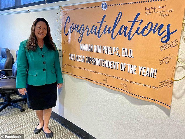 Phelps served as school district president beginning in 2017 and was Superintendent of the Year in 2021