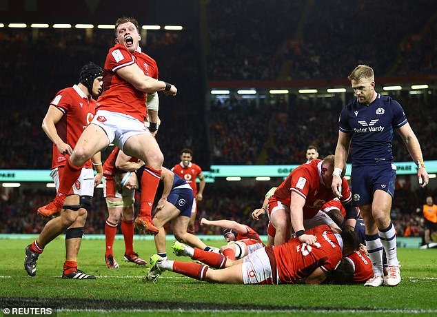 But Wales dominated the second half at a raucous Principality Stadium