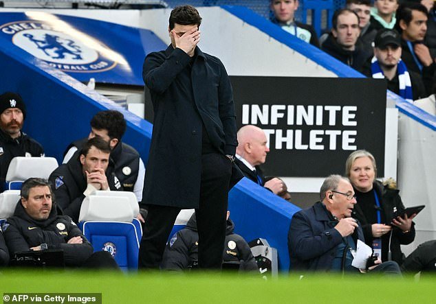 The Argentinian cut a desolate figure at Stamford Bridge on Sunday afternoon