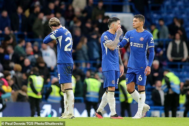 Chelsea players were sent off on Sunday after losing 4-2 at home to Wolves