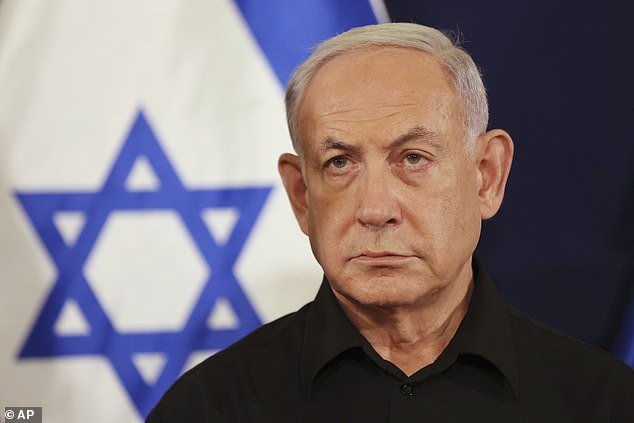 Politico's column revealed that unnamed sources said President Joe Biden is 'very suspicious' of Israeli Prime Minister Benjamin Netanyahu (pictured)