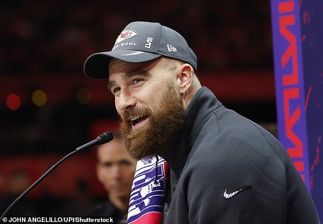 “I heard about it, yeah, and it's unbelievable,” the Kansas City Chiefs tight end said Monday at a pre-Super Bowl press conference.  “I can't wait for her to shake up the world when it finally collapses.”