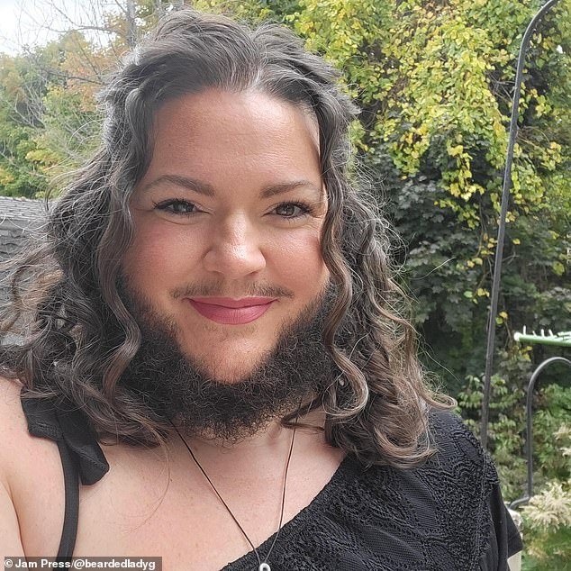Gennevieve said she eventually started the routine of shaving her face every other day because her skin was too sensitive to shave every day – but has now stopped
