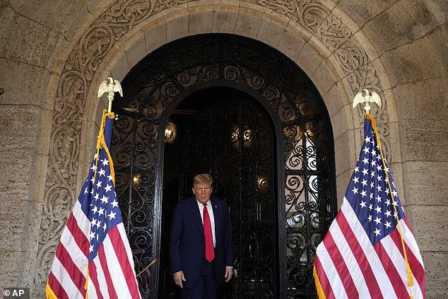 Trump said he listened to the arguments on Thursday morning.  He cut a relaxed figure as he left his Mar-a-Lago home just after the arguments ended