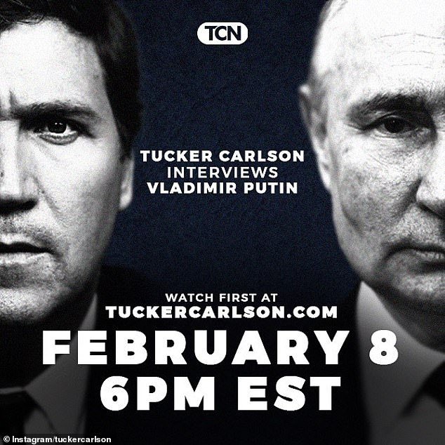 Carlson, 54, announced he would interview the Russian leader earlier this week, and the interview will go live on X tonight at 6 p.m.