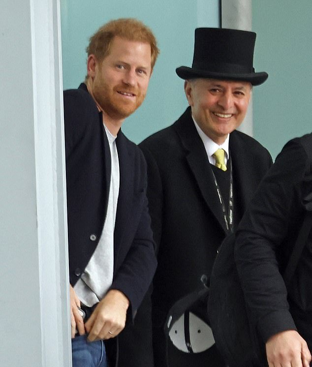 Prince Harry flew to London on Tuesday on a ten-hour flight from Los Angeles, arriving at the royal residence at 2.42pm before spending around 45 minutes with Charles.