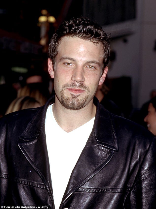It's unclear when the photo shared by Britney was taken, but Ben sported an identical goatee in 1999 (pictured)