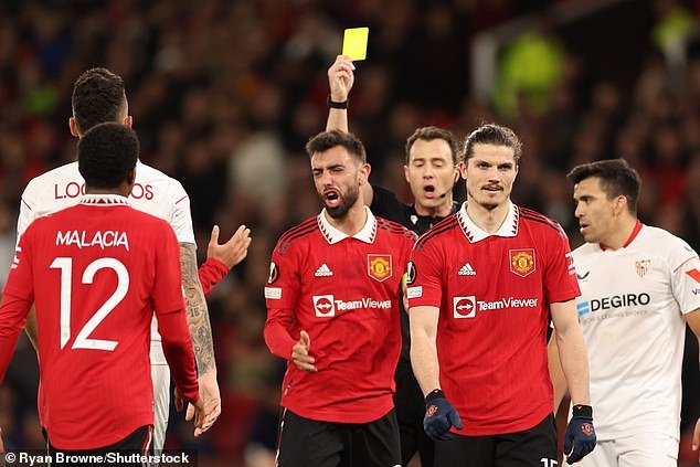 Manchester United captain Bruno Fernandes is also known to be a nightmare for referees on the pitch