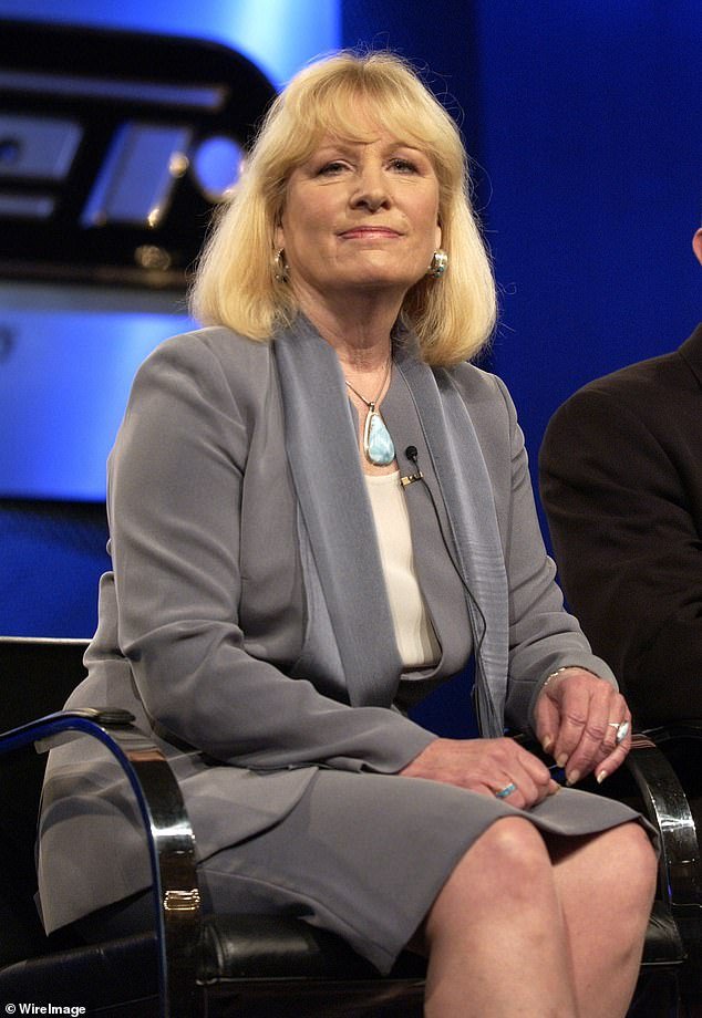 The film was inspired by a memoir written by Joan Crawford's adopted daughter Christina, pictured in 2019, who accused her mother of abusing her.