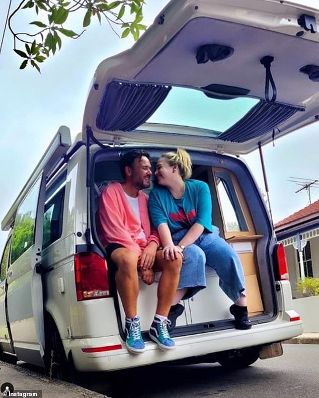 Waterland and her new boyfriend James Asciak go on a 'van life' road trip