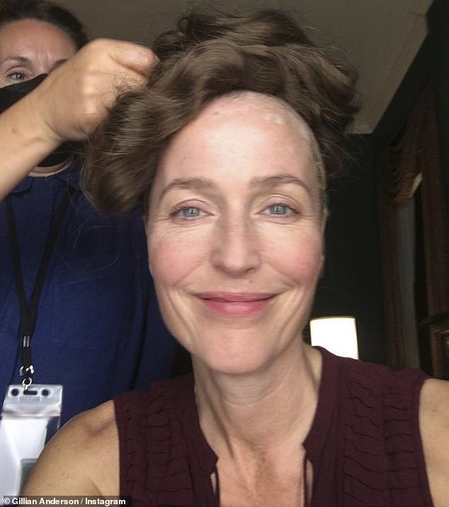 At the time, Gillian gave fans a glimpse into her role as Eleanor as she sat in the makeup chair in her dressing room.