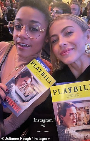 Ulianne and her friend, Oscar winner Ariana DeBose, 33, took the opportunity to watch Sarah Paulson's performance in Appropriate at the Hayes Theater