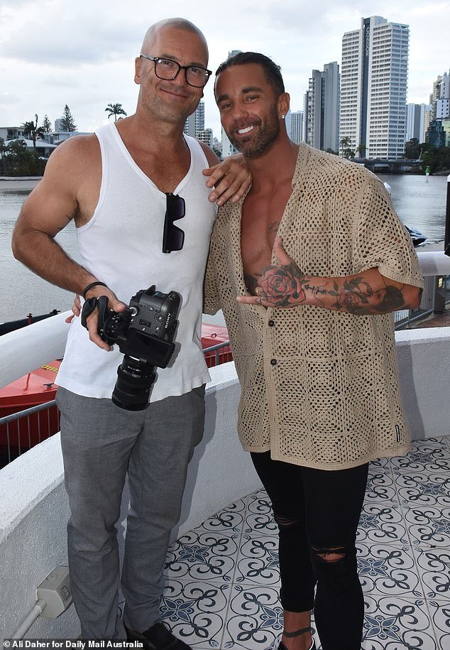Elsewhere, Jack was seen posing with Mike Gunner (left), who appeared on MAFS in 2019