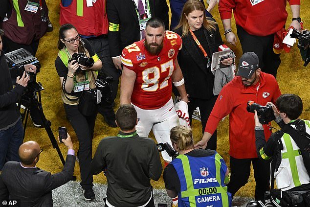Kelce had nine catches for 93 yards against the 49ers as the Chiefs won in overtime