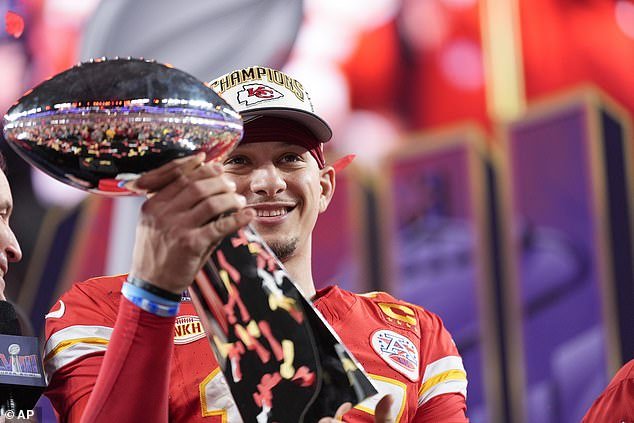 Patrick Mahomes wins the Lombardi Trophy for the third time after KC defeated the 49ers