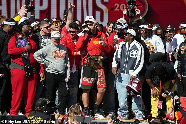 The shooting occurred moments after the Kansas City Chiefs players celebrated their victory on stage