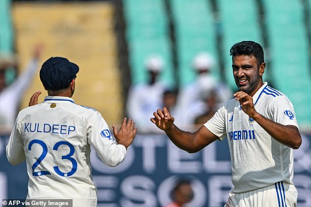 Ravichandran Ashwin claimed his 500th Test wicket by removing England opener Zak Crawley
