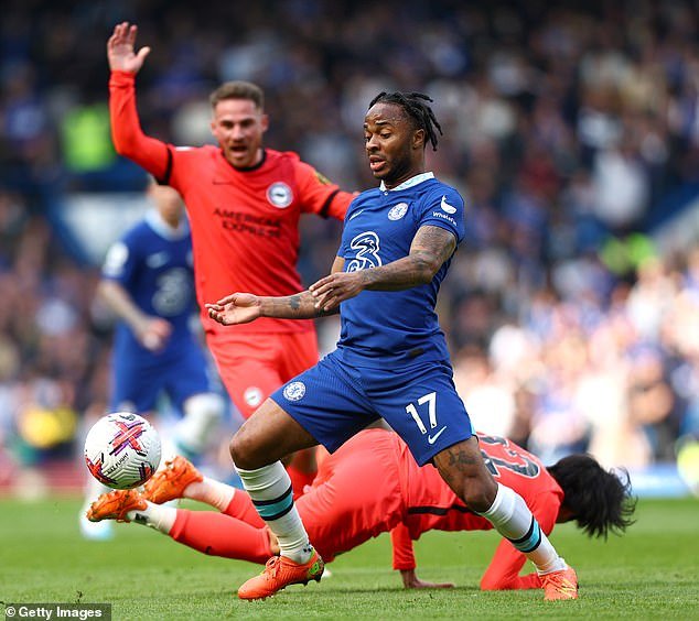 The tirade against Sterling came after Chelsea's 2-1 defeat at home to Brighton last April
