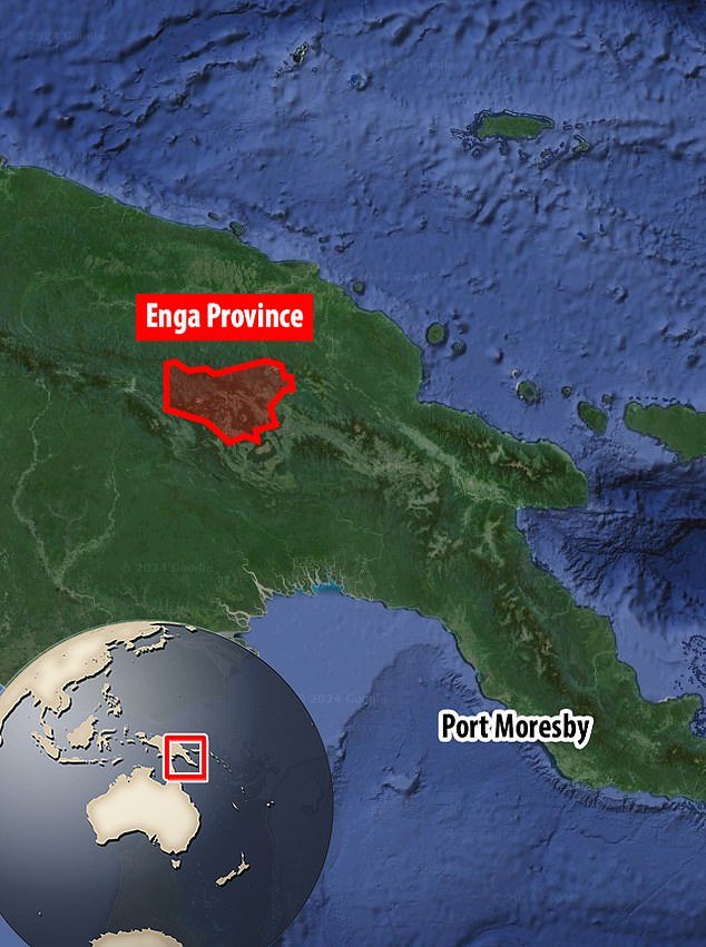 Papua New Guinea is located just north of Australia, with Sunday's massacre in Enga province estimated to be the largest massacre in the area in recent times