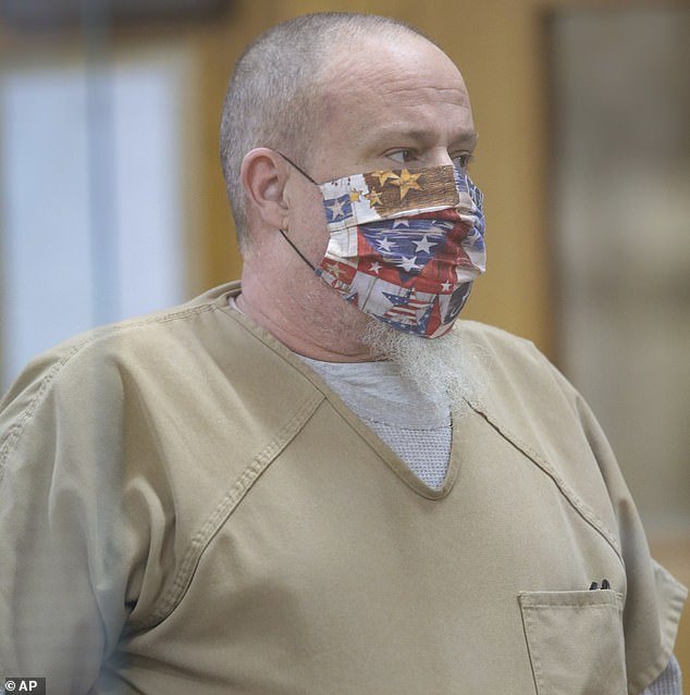 The real killer, Brian Dripps, Sr.  in the murder of Dodd confessed to the murder and pleaded guilty to the crime in 2021. He is pictured at the Bonneville County Courthouse on February 9, 2021.