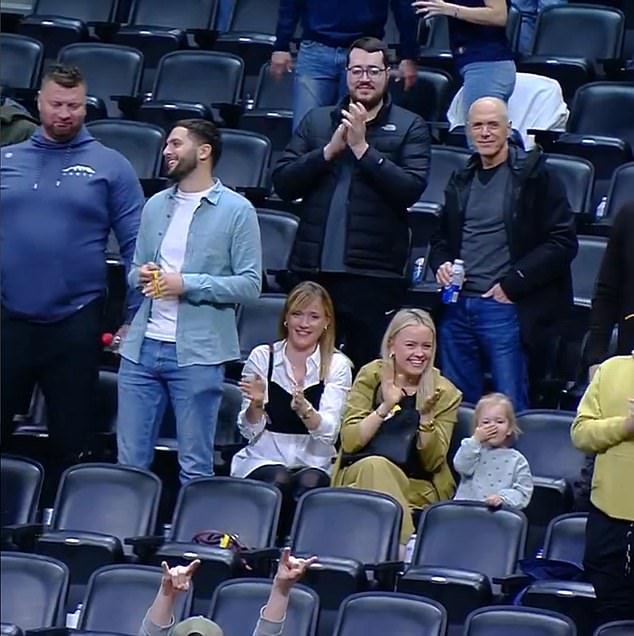 After the game, Jokic's daughter was seen blowing a kiss as he waved to her and others