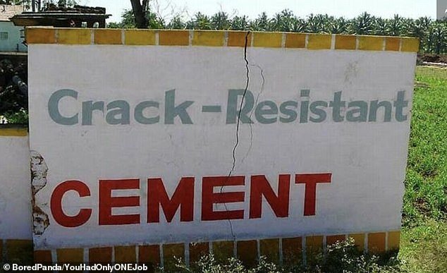 A salesman's technique to sell 'crack-resistant cement' using the material flopped when the cement did what it said it wouldn't do