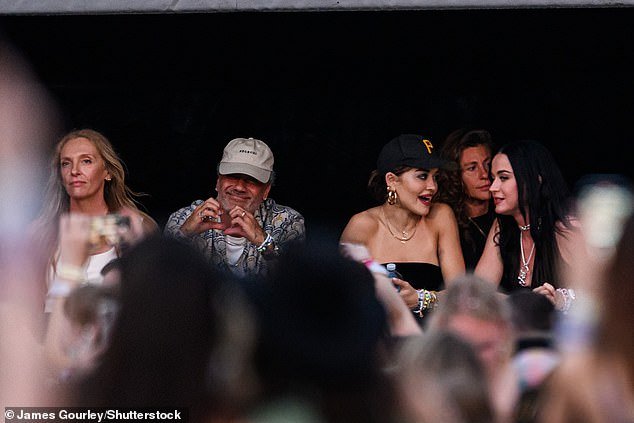 Other famous faces attending the show included Rita Ora and her husband Taika Waititi (center), Katy Perry (far right) and Toni Collette (left)