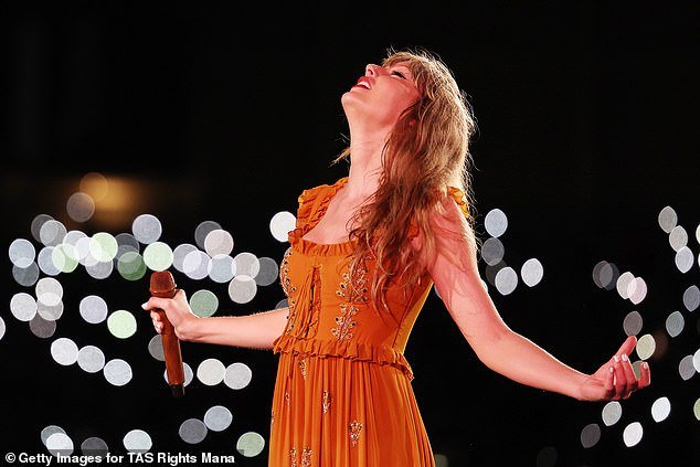 Despite the Accor Stadium having to be temporarily evacuated due to the storm, Taylor still put on a breathtaking performance for her delighted fans