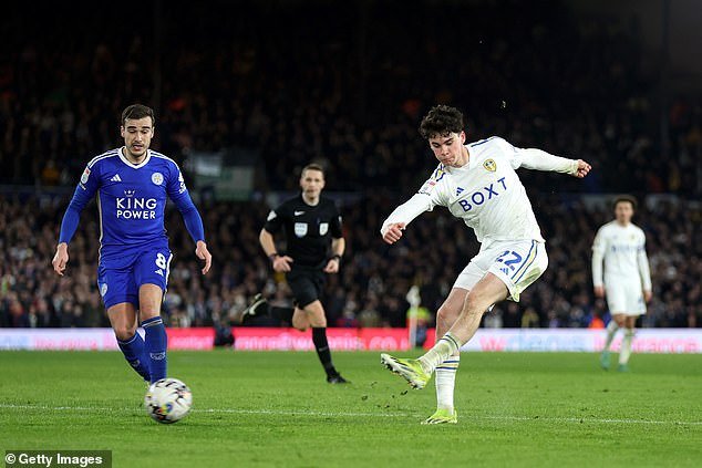 17-year-old Gray showed impressive composure to score as Leeds prevailed