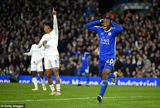Foxes striker Patson Daka found the net for Leicester, but his effort was ruled out for offside