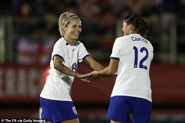 Grace Clinton starred as she marked her debut with a goal, while Alessia Russo and Beth Mead both scored two.  Jess Carter and Rachel Daly were also on the scoresheet for the Lionesses
