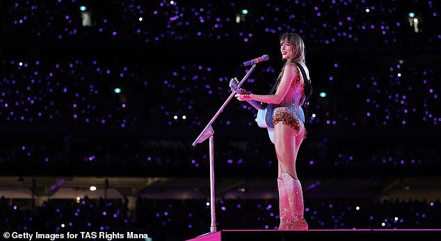 The 34-year-old superstar told the crowd at the Accor Stadium that she had made a big decision over the choices for the 'surprise song'.  Instead of choosing something different for each show, she started repeating some songs