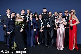 The succession was upset in several individual categories, but did win top honors for Outstanding Performance by an Ensemble in a Drama Series